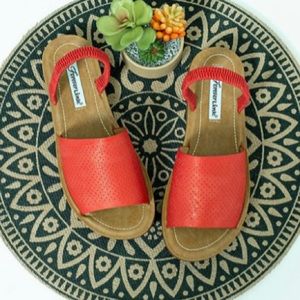 Red sandals